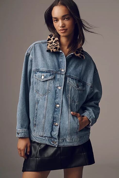 Pilcro Jackets & Blazers - The Weston Denim Boyfriend Jacket by Pilcro: Printed Edition